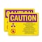 Signmission Radiation & Laser Sign, 7 in H x 10 in W, Plastic, Rectangle OS-2PACK-CR-P-710-L-10157 - alternate 1